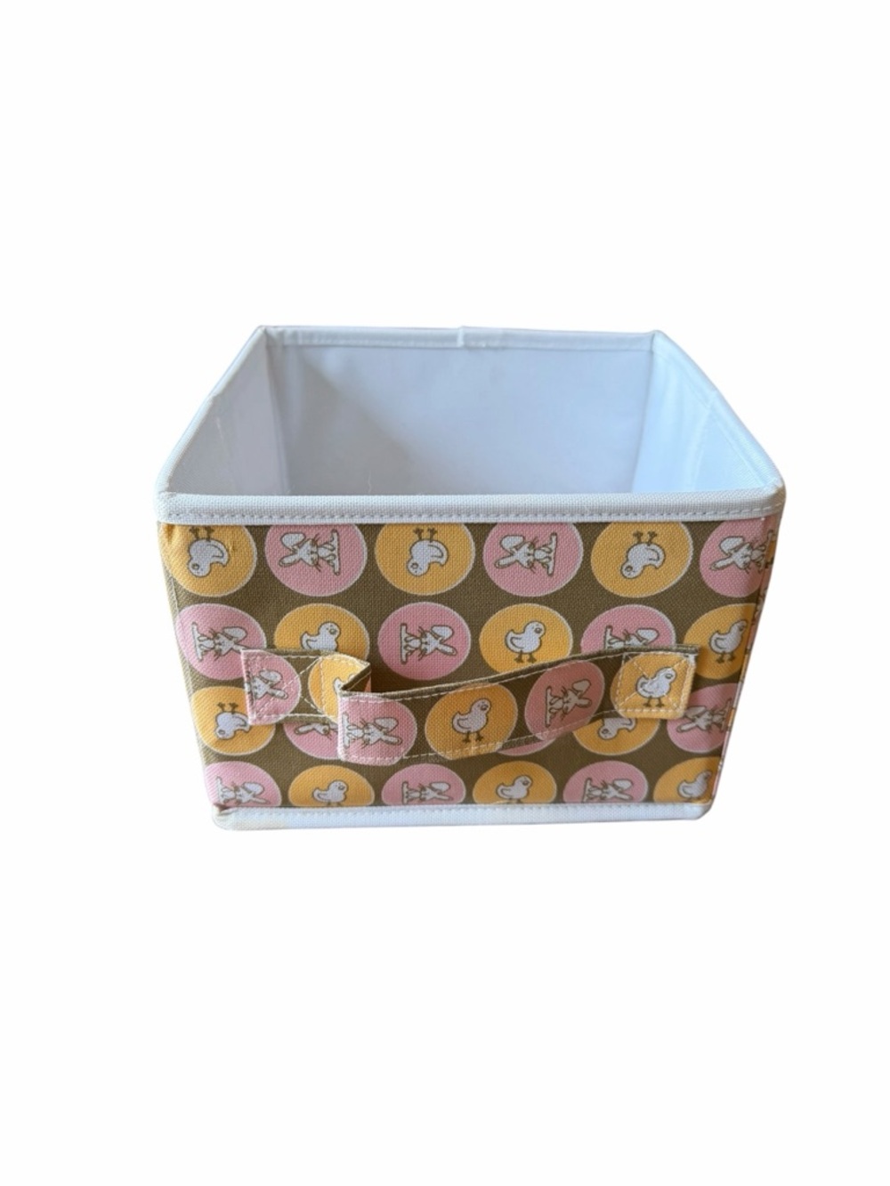 Chick & Bunny Pattern Collapsible Sugar Booger Canvas Baby Nursery Storage Bin